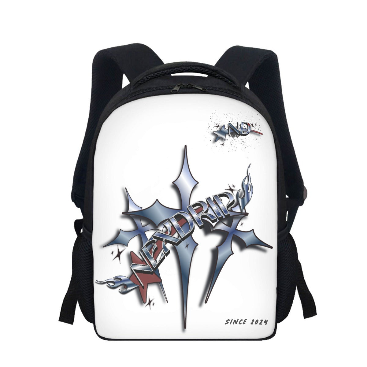 NEXDRIP White Backpack Cross Design