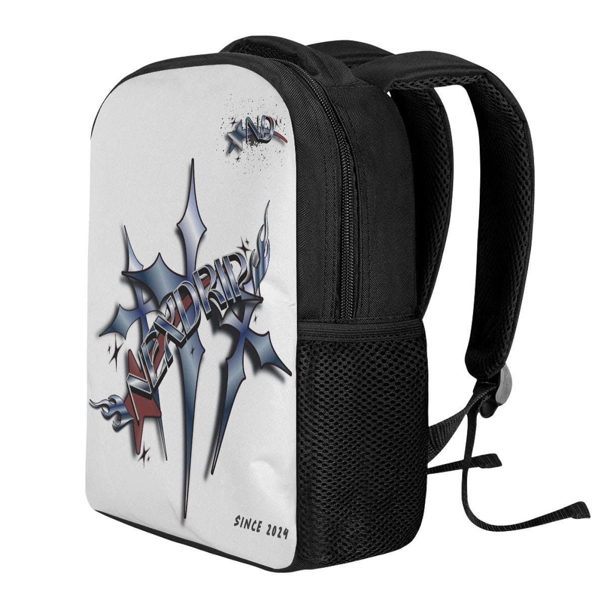 NEXDRIP White Backpack Cross Design